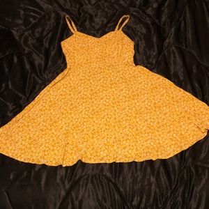 Yellow Floral print sundress
